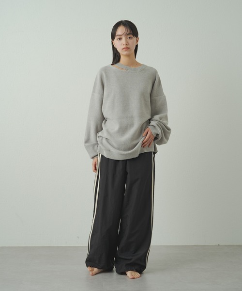 earthy(アーシー)の「earthy_ナイロンラインパンツ(その他パンツ・レディース・ベージュ/ブラック・S/M)」の19枚目の写真