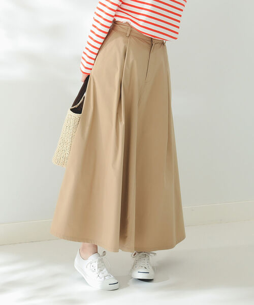 B:MING by BEAMS（ビーミングバイビームス）の「B:MING by BEAMS / タイプライター タックスカート（スカート・レディース・スミクロ/ブルー系/ベージュ・SMALL/MEDIUM）」の2枚目の写真