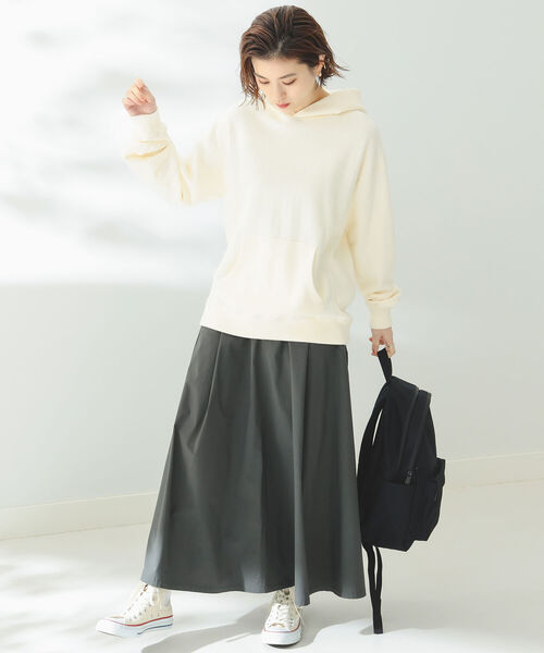 B:MING by BEAMS（ビーミングバイビームス）の「B:MING by BEAMS / タイプライター タックスカート（スカート・レディース・スミクロ/ブルー系/ベージュ・SMALL/MEDIUM）」の4枚目の写真