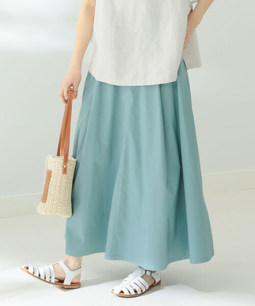 B:MING by BEAMS（ビーミングバイビームス）の「B:MING by BEAMS / タイプライター タックスカート（スカート・レディース・スミクロ/ブルー系/ベージュ・SMALL/MEDIUM）」の13枚目の写真