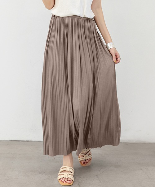 Burner（バーナー）の「【26 BURNER SELECT】プリーツスカート ロング  KIK-skirt-0001（スカート・レディース・ブラック/アーミー/ライトブラウン/グレー/ネイビー/ワインレッド/グリーン/ライトグレー・フリー）」の4枚目の写真