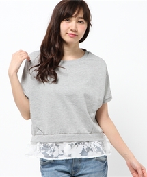 one after another NICE CLAUP | 【ナイスクラップ】後ろレースアッププルオーバー(Tシャツ/カットソー)