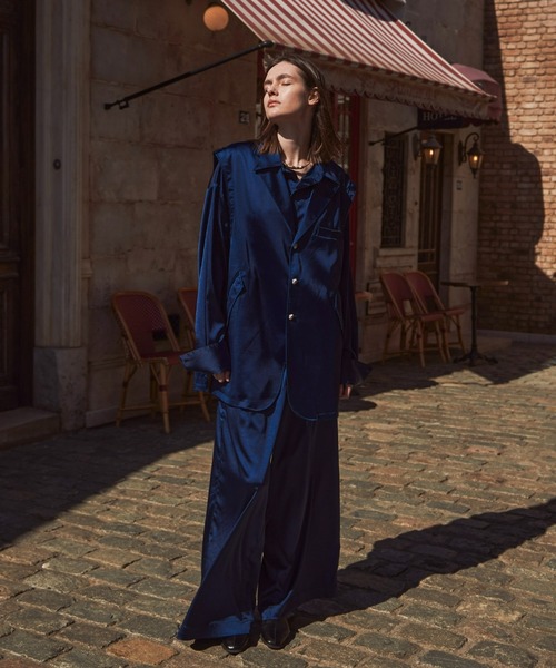 seyto（セイト）の「Satin multi cuffs shirt / サテンマルチ