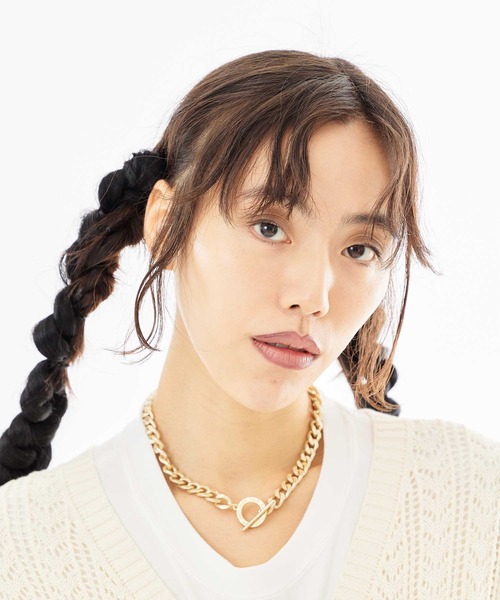 X-girl（エックスガール）の「CHAIN NECKLACE（ネックレス・レディース・シルバー/ゴールド・ONE SIZE）」の10枚目の写真