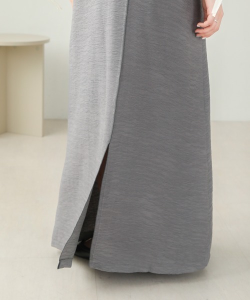 Bab（バブ）の「【ドラマ着用】ダブルストラップIラインキャミワンピース（ワンピース・レディース・グレー/ベージュ/アイボリー・M）」の12枚目の写真