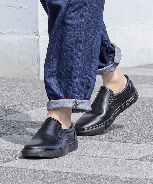 Dedes（デデス）の「Dedes / スリッポンスニーカー（スリッポン・メンズ・ブラック/ホワイト/ブラック×ブラック/シルバー・41/43/42/44/40）」の6枚目の写真