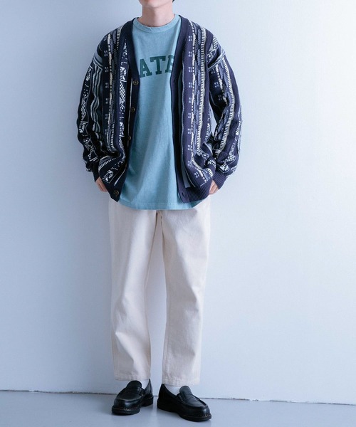 ITEMS URBANRESEARCH（アイテムズ アーバンリサーチ）の「マルチジャカード ニットカーディガン（カーディガン/ボレロ・メンズ・グリーン/ネイビー/ブラック・MEDIUM/LARGE）」の19枚目の写真
