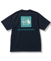 THE NORTH FACE | THE NORTH FACE/ザ・ノース・フェイス バンダナ柄 スクエアロゴ バックプリントTシャツ/半袖Tシャツ/ショートスリーブTシャツ NT32349(Tシャツ/カットソー)