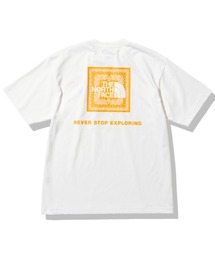 THE NORTH FACE/ザ・ノース・フェイス S/S BD SQAR LOGO TEE バックプリントTシャツ バンダナ柄 スクエアロゴ NT32349