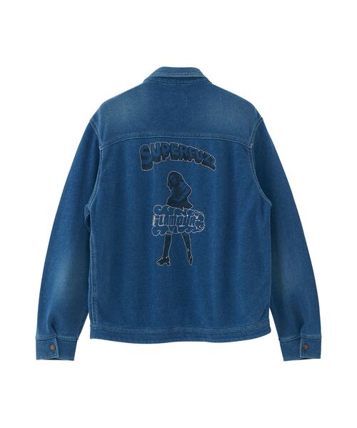 HYSTERIC GLAMOUR(ヒステリックグラマー)の「SUPER FUZZ刺繍 ジャケット(その他アウター・メンズ・ダークインディゴブルー・SMALL/LARGE/MEDIUM/X-LARGE)」の1枚目の写真