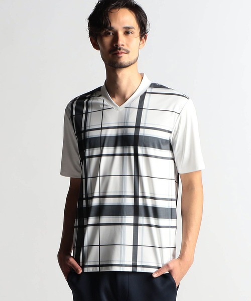 NICOLE CLUB FOR MEN（ニコルクラブフォーメン）の「アラカルトポンチ半袖Tシャツ（Tシャツ/カットソー・メンズ・オフホワイト/ホワイト系/その他/ブラック・LARGE/MEDIUM/X-LARGE）」の2枚目の写真