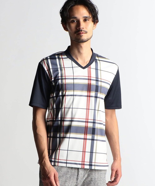 NICOLE CLUB FOR MEN（ニコルクラブフォーメン）の「アラカルトポンチ半袖Tシャツ（Tシャツ/カットソー・メンズ・オフホワイト/ホワイト系/その他/ブラック・LARGE/MEDIUM/X-LARGE）」の4枚目の写真