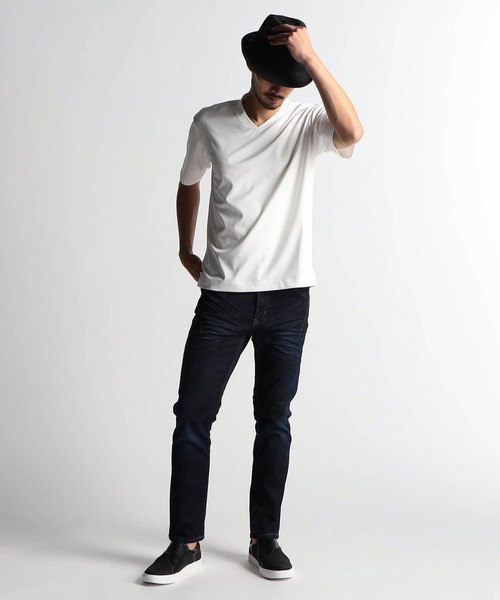 NICOLE CLUB FOR MEN（ニコルクラブフォーメン）の「アラカルトポンチ半袖Tシャツ（Tシャツ/カットソー・メンズ・オフホワイト/ホワイト系/その他/ブラック・LARGE/MEDIUM/X-LARGE）」の9枚目の写真