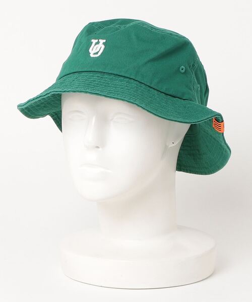UNIVERSAL OVERALL（ユニバーサルオーバーオール）の「【UNIVERSAL OVERALL/ユニバーサルオーバーオール】UQロゴ刺繍T/Cツイルバケットハット（ハット・メンズ・ブラック/チャコール/ホワイト/ブラウン/グリーン/グレー/グリーン系1・FREE）」の7枚目の写真