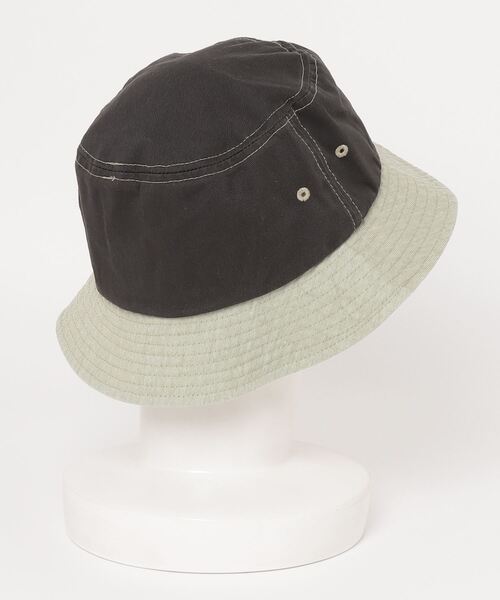 UNIVERSAL OVERALL（ユニバーサルオーバーオール）の「【UNIVERSAL OVERALL/ユニバーサルオーバーオール】UQロゴ刺繍T/Cツイルバケットハット（ハット・メンズ・ブラック/チャコール/ホワイト/ブラウン/グリーン/グレー/グリーン系1・FREE）」の20枚目の写真