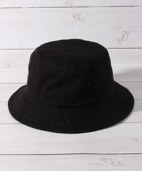 UNIVERSAL OVERALL（ユニバーサルオーバーオール）の「【UNIVERSAL OVERALL/ユニバーサルオーバーオール】UQロゴ刺繍T/Cツイルバケットハット（ハット・メンズ・ブラック/チャコール/ホワイト/ブラウン/グリーン/グレー/グリーン系1・FREE）」の10枚目の写真