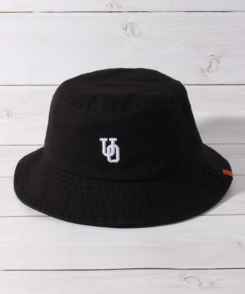 UNIVERSAL OVERALL（ユニバーサルオーバーオール）の「【UNIVERSAL OVERALL/ユニバーサルオーバーオール】UQロゴ刺繍T/Cツイルバケットハット（ハット・メンズ・ブラック/チャコール/ホワイト/ブラウン/グリーン/グレー/グリーン系1・FREE）」の15枚目の写真