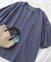BEVERLY HILLS POLO CLUB（ビバリーヒルズポロクラブ）の「【BEVERLY HILLS POLO CLUB/ビバリーヒルズポロクラブ】ワイド＆ビッグシルエット ワンポイント刺繍 ピグメントダイ 半袖Tシャツ/オーバーサイズ/古着系（Tシャツ/カットソー）」