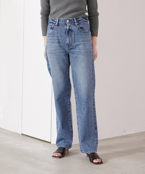 VERMEIL par iena(ヴェルメイユパーイエナ)の「【NEEDBY/二―ドバイ】HERITAGE 80's joe(デニムパンツ・レディース・ネイビー・26/27/28)」の6枚目の写真