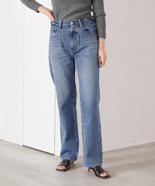 VERMEIL par iena(ヴェルメイユパーイエナ)の「【NEEDBY/二―ドバイ】HERITAGE 80's joe(デニムパンツ・レディース・ネイビー・26/27/28)」の13枚目の写真