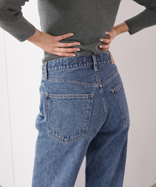 VERMEIL par iena(ヴェルメイユパーイエナ)の「【NEEDBY/二―ドバイ】HERITAGE 80's joe(デニムパンツ・レディース・ネイビー・26/27/28)」の3枚目の写真