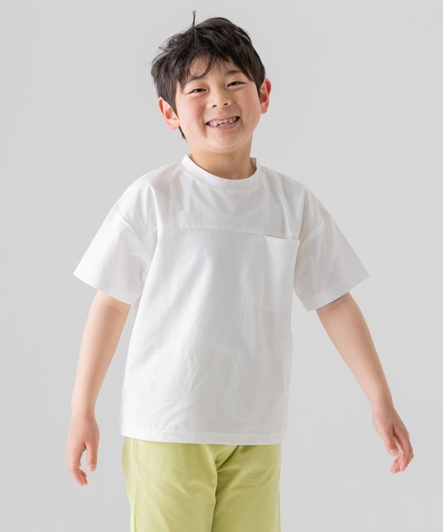 chil2(チルツー)の「ドライストレッチ 半袖Tシャツ(Tシャツ/カットソー・キッズ・ブルー/ブラック/ピンク/ホワイト/ライトグリーン・90cm/100cm/110cm/120cm/130cm/140cm/150cm/160cm)」の2枚目の写真