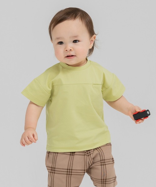chil2(チルツー)の「ドライストレッチ 半袖Tシャツ(Tシャツ/カットソー・キッズ・ブルー/ブラック/ピンク/ホワイト/ライトグリーン・90cm/100cm/110cm/120cm/130cm/140cm/150cm/160cm)」の3枚目の写真