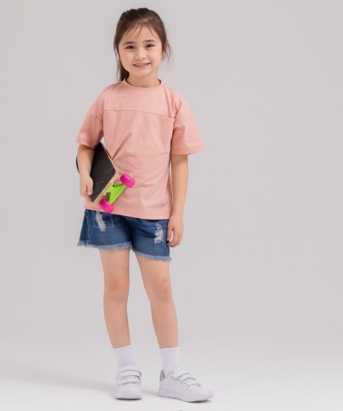 chil2(チルツー)の「ドライストレッチ 半袖Tシャツ(Tシャツ/カットソー・キッズ・ブルー/ブラック/ピンク/ホワイト/ライトグリーン・90cm/100cm/110cm/120cm/130cm/140cm/150cm/160cm)」の22枚目の写真