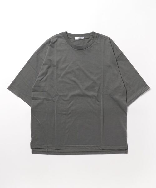 STYLEBLOCK(スタイルブロック)の「冷感加工天竺BIGTシャツ(Tシャツ/カットソー・メンズ・ブルー系その他/グリーン/ブラック/オレンジ/グレー系その他/ホワイト/チャコール/イエロー・M/L/LL)」の13枚目の写真