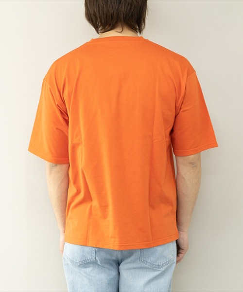 STYLEBLOCK(スタイルブロック)の「冷感加工天竺BIGTシャツ(Tシャツ/カットソー・メンズ・ブルー系その他/グリーン/ブラック/オレンジ/グレー系その他/ホワイト/チャコール/イエロー・M/L/LL)」の18枚目の写真