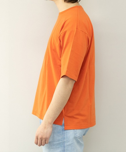 STYLEBLOCK(スタイルブロック)の「冷感加工天竺BIGTシャツ(Tシャツ/カットソー・メンズ・ブルー系その他/グリーン/ブラック/オレンジ/グレー系その他/ホワイト/チャコール/イエロー・M/L/LL)」の19枚目の写真