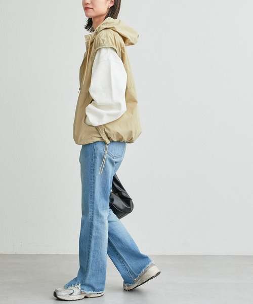 CIAOPANIC TYPY（チャオパニックティピー）の「マルチウェイナイロンオーバーサイズアノラック（ナイロンジャケット・レディース・ネイビー/ベージュ/ホワイト・ONE SIZE）」の19枚目の写真