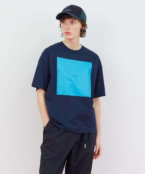 FRAPBOIS(フラボア)の「【WEB限定カラー:ホワイト×パープル、ブルー、ネイビー】テイストT(Tシャツ/カットソー・レディース・ホワイト×パープル/ピンク系その他/ブルー/ブラック/ホワイト×ピンク/ネイビー・2/1)」の4枚目の写真