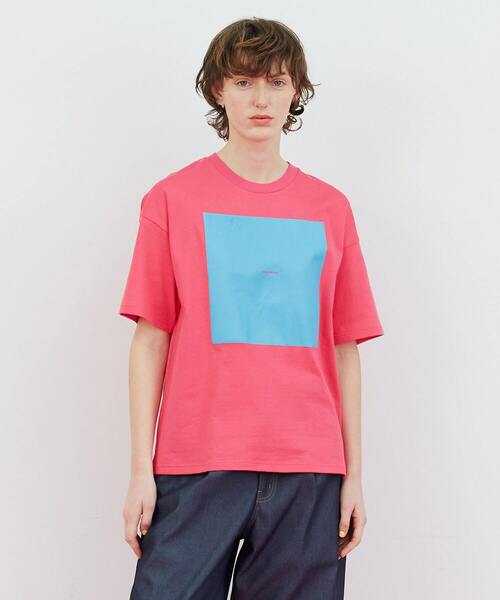 FRAPBOIS(フラボア)の「【WEB限定カラー:ホワイト×パープル、ブルー、ネイビー】テイストT(Tシャツ/カットソー・レディース・ホワイト×パープル/ピンク系その他/ブルー/ブラック/ホワイト×ピンク/ネイビー・2/1)」の6枚目の写真