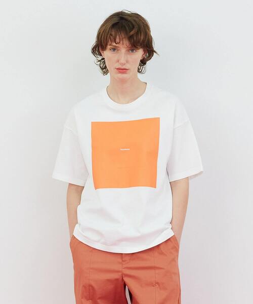 FRAPBOIS(フラボア)の「【WEB限定カラー:ホワイト×パープル、ブルー、ネイビー】テイストT(Tシャツ/カットソー・レディース・ホワイト×パープル/ピンク系その他/ブルー/ブラック/ホワイト×ピンク/ネイビー・2/1)」の3枚目の写真