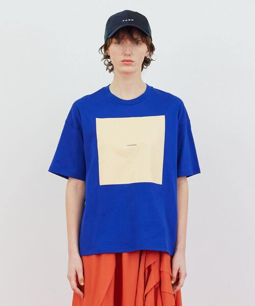 FRAPBOIS(フラボア)の「【WEB限定カラー:ホワイト×パープル、ブルー、ネイビー】テイストT(Tシャツ/カットソー・レディース・ホワイト×パープル/ピンク系その他/ブルー/ブラック/ホワイト×ピンク/ネイビー・2/1)」の5枚目の写真