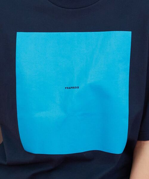 FRAPBOIS(フラボア)の「【WEB限定カラー:ホワイト×パープル、ブルー、ネイビー】テイストT(Tシャツ/カットソー・レディース・ホワイト×パープル/ピンク系その他/ブルー/ブラック/ホワイト×ピンク/ネイビー・2/1)」の9枚目の写真