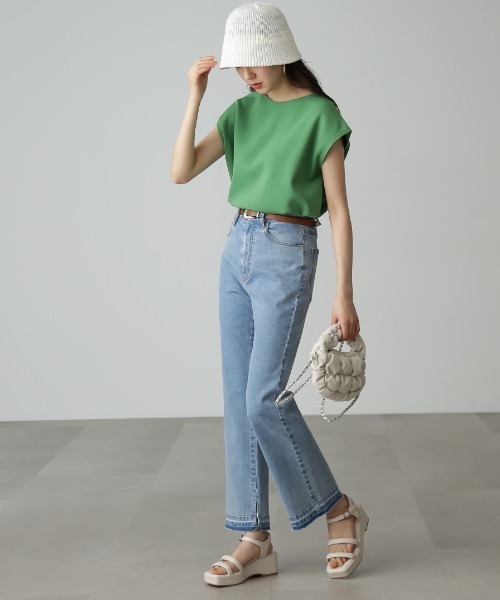 FREE'S MART（フリーズマート）の「◆2ラインチューブサンダル（サンダル・レディース・ブラウン/ホワイト/ブラック・SMALL/MEDIUM）」の11枚目の写真