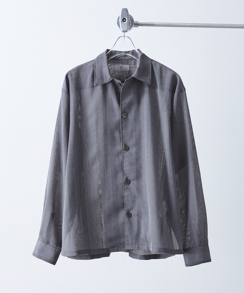 LENOCLOTH / レノクロス】ジャガードストライプシャツ 【公式通販】