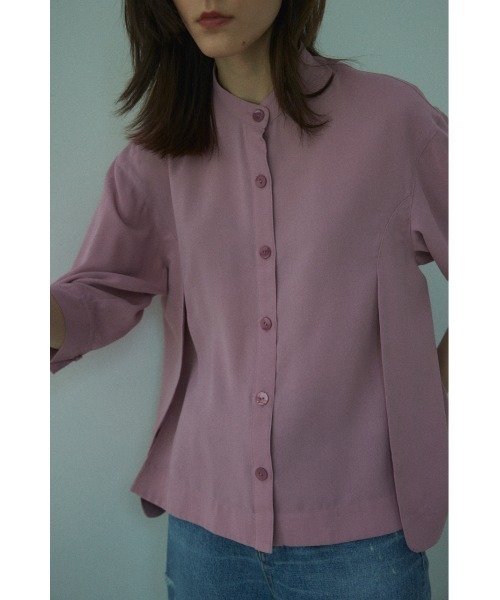 BLACK BY MOUSSY（ブラックバイマウジー）の「stand collar shirt