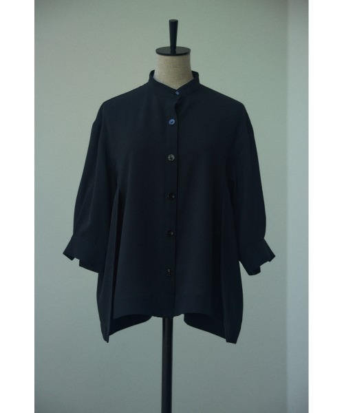 BLACK BY MOUSSY（ブラックバイマウジー）の「stand collar shirt