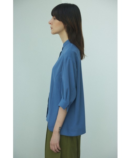 シャツ/ブラウス(長袖/七分) CELERI STAND Collar Blouse HELIOPOLE（エリオポール） ブラウス シャツ FRILL STAND COLLAR