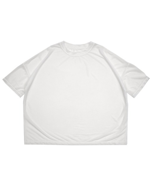 select MOCA（セレクトモカ）の「トリコットシアールーズハーフスリーブトップス（Tシャツ/カットソー・レディース・ホワイト/ブラック/グレイッシュベージュ/グレイッシュブルー/ライトグリーン・FREE）」の9枚目の写真