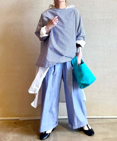 サックスブルー / ストライプパンツjournal standard luxe サックスブルー / ストライプパンツjournal standard luxe