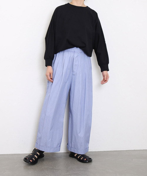 journal standard luxe キャンディストライプイージーパンツ journal standard luxeのコーディネートスナップ（A.N