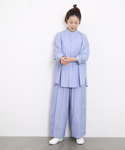 セール】ストライプ タックイージーパンツ（その他パンツ