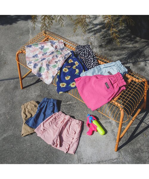BREEZE（ブリーズ）の「水陸両用フリルショートパンツ_撥水加工（その他パンツ・キッズ・ピンク/ベージュ/ブルー・120/90/100/140/80/130/110）」の7枚目の写真