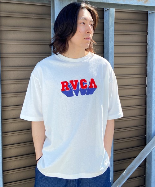 RVCA(ルーカ)の「RVCA/ルーカ ブランドロゴ オーバーサイズ 半袖Tシャツ/クルーネックTシャツ BD041-273(Tシャツ/カットソー・メンズ・ホワイト×レッド/バーガンディー/ブラック×ブラック・XL/L/M)」の15枚目の写真