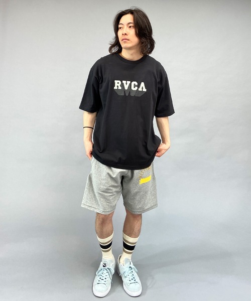RVCA(ルーカ)の「RVCA/ルーカ ブランドロゴ オーバーサイズ 半袖Tシャツ/クルーネックTシャツ BD041-273(Tシャツ/カットソー・メンズ・ホワイト×レッド/バーガンディー/ブラック×ブラック・XL/L/M)」の8枚目の写真