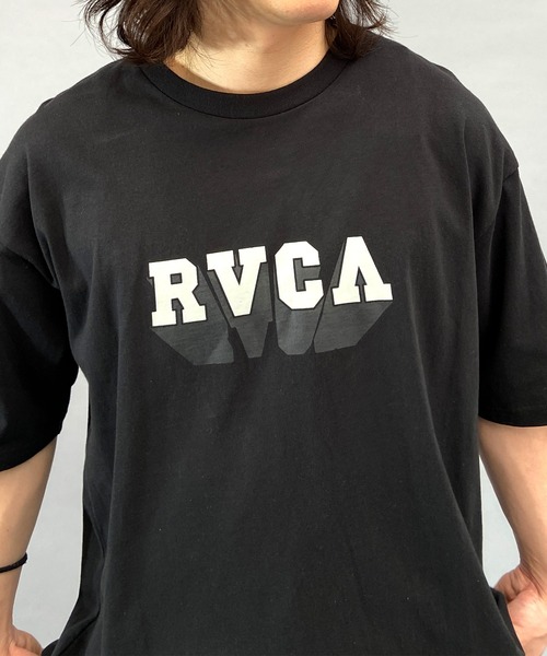 RVCA(ルーカ)の「RVCA/ルーカ ブランドロゴ オーバーサイズ 半袖Tシャツ/クルーネックTシャツ BD041-273(Tシャツ/カットソー・メンズ・ホワイト×レッド/バーガンディー/ブラック×ブラック・XL/L/M)」の10枚目の写真